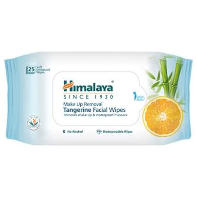 HIMALAYA MAKE UP REMOVAL TANGERINE FACIAL WIPES 25S