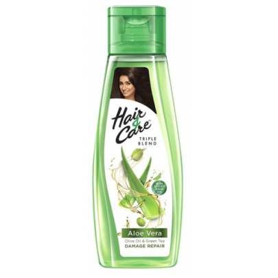 Hair & Care Triple Blend Non-sticky Hair Oil - For Damage Repair, Aloe Vera, Olive Oil & Green Tea, Classic Fragrance, 100 ml