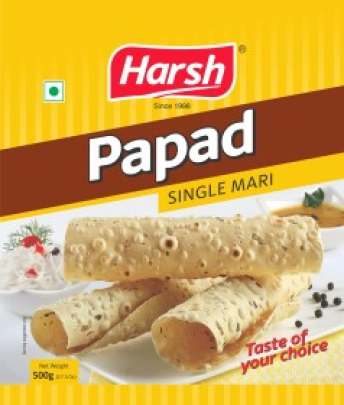 Harsh 500gm Single Mari Urad Papad