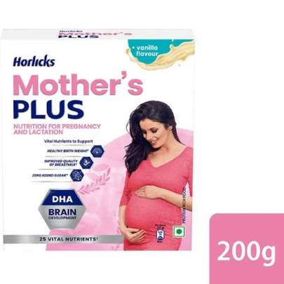 Horlicks Mother's Plus, Vanilla, 200 g Carton