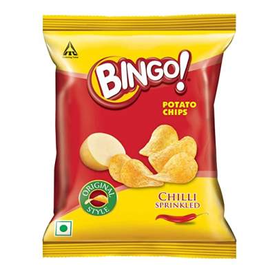 ITC BINGO POTATO CHIPS CHILLI SPRINKLED 22G