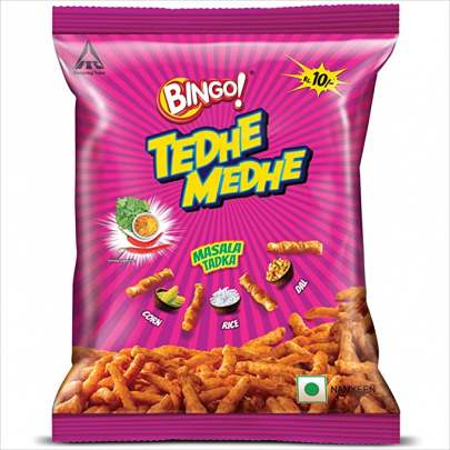 ITC BINGO TEDHE MEDHE MASALA TADKA 50G