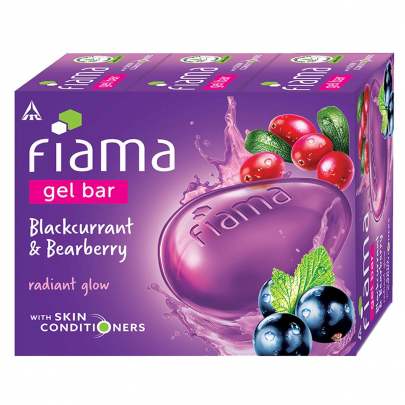 ITC  FIAMA BLACKCURRANT AND BEARBERRY GEL BAR 125G X 3