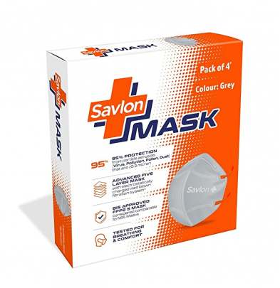 ITC SAVLON GREY MASK PACK OF 4