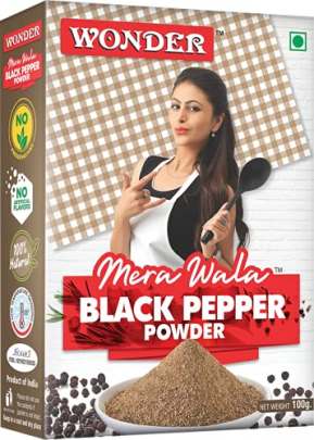 J.P  FOODS WONDER BLACK PEPPER POWDER 50GM