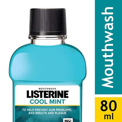 JOHNSONS LISTERINE COOL MINT MOUTHWASH 80ML