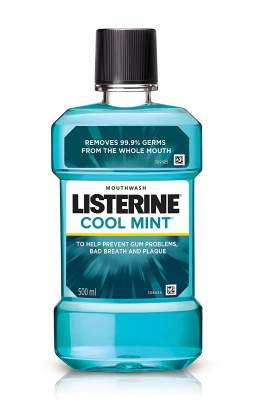 JOHNSONS LISTERINE COOL MINT MOUTHWASH 500ML