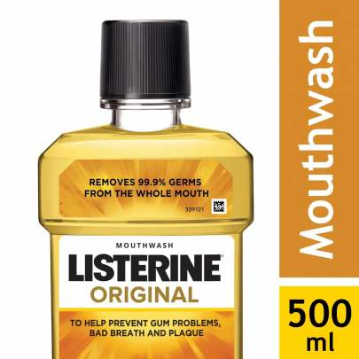 JOHNSONS LISTERINE ORIGINAL MOUTHWASH 500ML