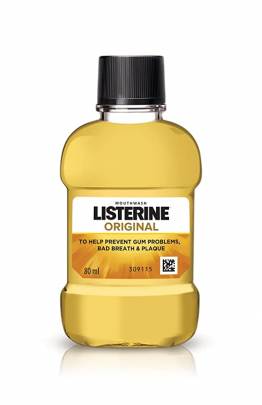 JOHNSONS LISTERINE ORIGINAL MOUTHWASH 80ML