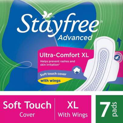 JOHNSONS STAYFREE ADVANCED XL 7 PADS