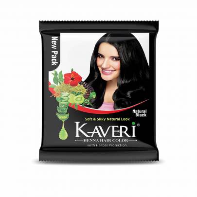 KAVERI HENNA HAIR  COLOR  NATURAL BLACK MRP10