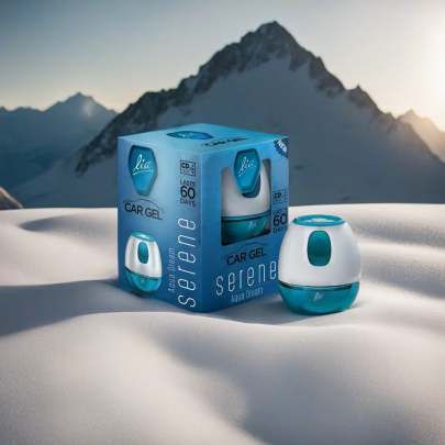 Lia Car Gel - Aqua Dream, Lasts 60 Days, Eliminates Odour, Refreshing Fragrance, 45 g