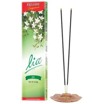 Lia Jas Agarbatti For Daily Puja, Meditation - Mysuru Jasmine Fragrance, 90 g 