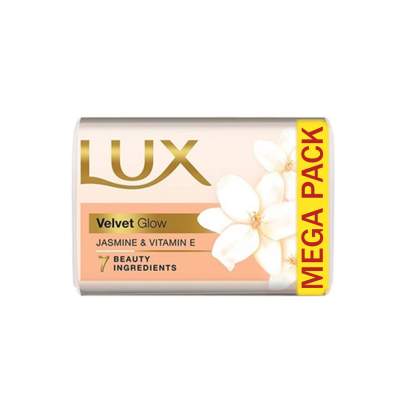 Lux Bright Glow Jasmine & Vitamin E Bathing Soap|For Glowing Skin|Beauty Soap Offer Pack 5X100 g