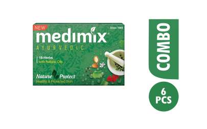MEDIMIX AYURVEDIC NATURAL PROTECT 75GM 6 PCS COMBO PACK