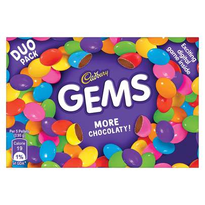 MONDELEZ GEMS CARTON PACK 25.28G