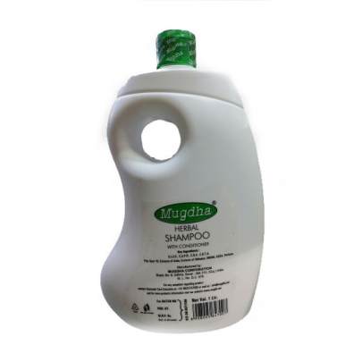 MUGDHA HERBAL SHAMPOO 1 LTR FREE HAND WASH 60ML