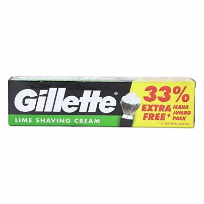 P AND G GILLETTE LIME SHAVING CREAM 93G