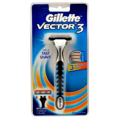 P AND G GILLETTE VECTOR 3 SELF ADJUSTING BLADES