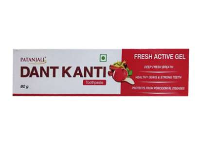 PATANJALI DANT KANTI FRESH ACTIVE GEL TOOTH PASTE 80G