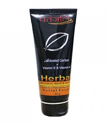 PATANJALI HERBAL FACIAL FOAM FACE WASH 60 GM