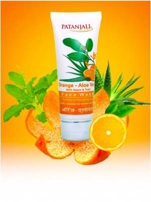 PATANJALI ORANGE - ALOE VERA FACE WASH 60 GM