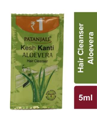 Patanjali Kesh Kanti Aloevera Hair Cleanser With Neem , 5 ml with 16 pcs