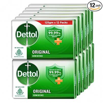 RECKITT DETTOL ORIGINAL SOAP BAR 4 GET 1 free 100gm 