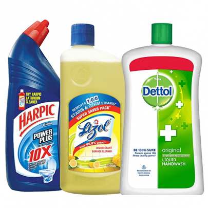 RECKITT HARPIC BATHROOM CLEER+DETOL ANITIZER 18ML FREE
