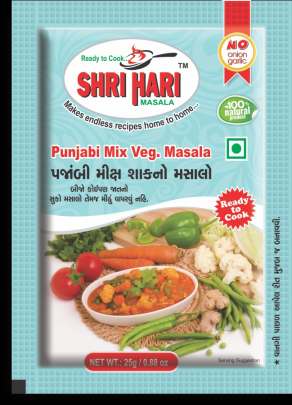 SHRI HARI MASALA PUNJABI MIX VEG MASALA 25G