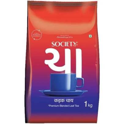 SOCIETY TEA Kadak Premium Blended Leaf Tea - Rich Aroma & Taste, 1 kg