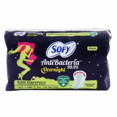 SOFY ANTI BACTERIA OVERNIGHT AB XXL 5PADS