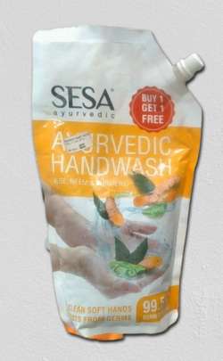 Sesa Ayurvedic Handwash Aloe , Neem & Turmeric 99.5% Germ Protection ,  760 ml