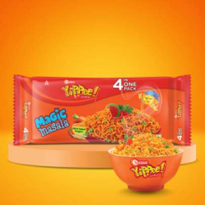 Sunfeast Yippee  noodles with added veggies  (4 in one pack)
