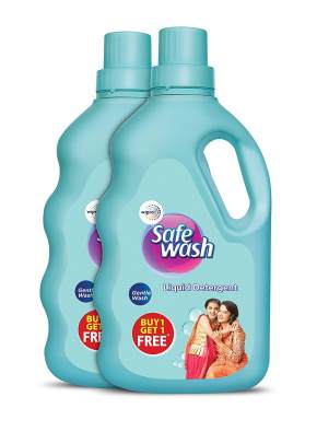 WIPRO SAFE WASH LIQUID DETERGENT 2L+500ML FREE