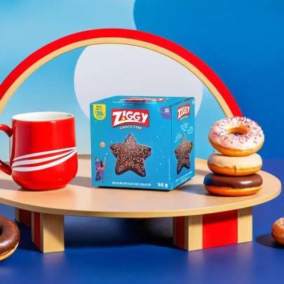 Ziggy Choco Star Choco Coated With Sprinkles 470 gm