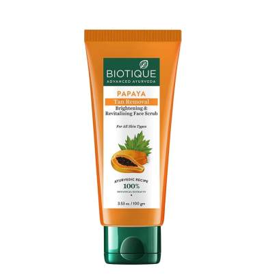 biotique Papaya Tan Removal Brightening & Revitalizing Face Scrub 100g
